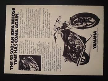 Amazon.co.jp: A4 額付き ポスター SR500 ヤマハ バイク 広告